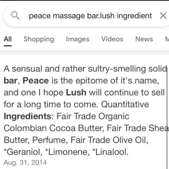 Lush discontinued peace solid massage bar - Picture 3 of 3